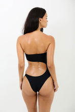 Load image into Gallery viewer, BLACK COCONUT RING CUT OUT SWIMSUIT
