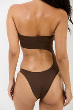 Load image into Gallery viewer, CHOCOLATE COCONUT RING CUT OUT SWIMSUIT
