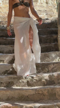 Load and play video in Gallery viewer, ASYMMETRIC DRAPED BEACH SARONG
